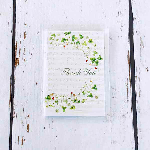 Coin Envelope Thank You Music Strawberries | pch-024