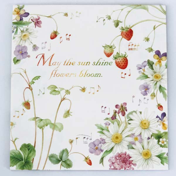 Stationery Paper Pad Bloom Strawberry Margaret | pd-391