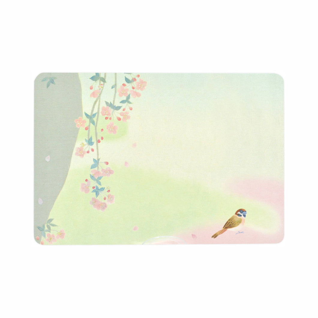 Note Cards and Envelopes Set Droopy-branch Cherry Tree | mls-112