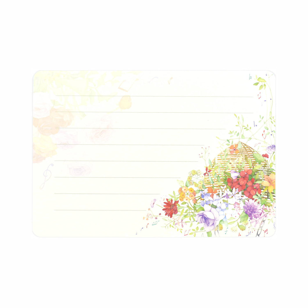 Note Cards and Envelopes Set Flower Basket | mls-114