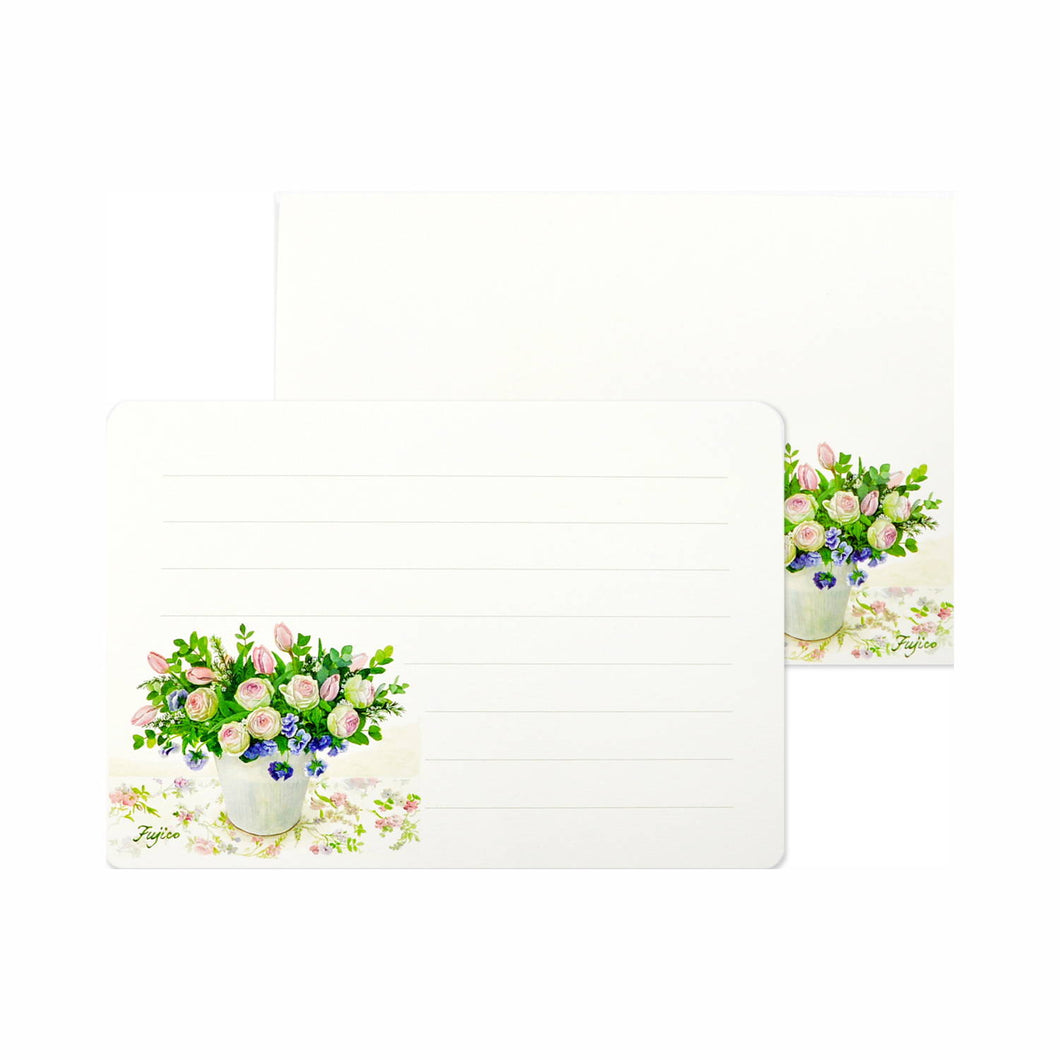 Note Cards and Envelopes Set Fujico Rose | mls-117