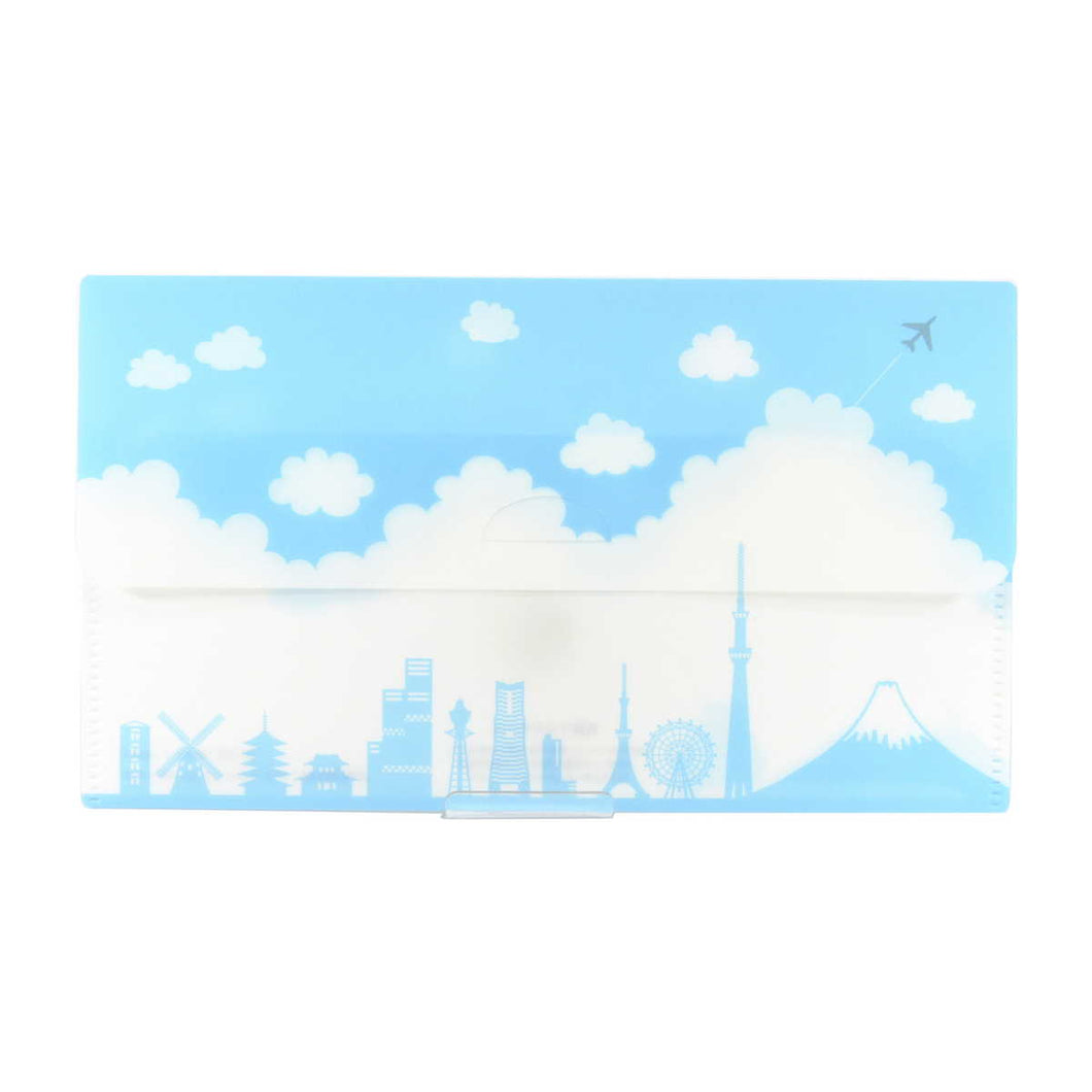 Antibacterial Mask Case Clouds and Silhouette | cf-107