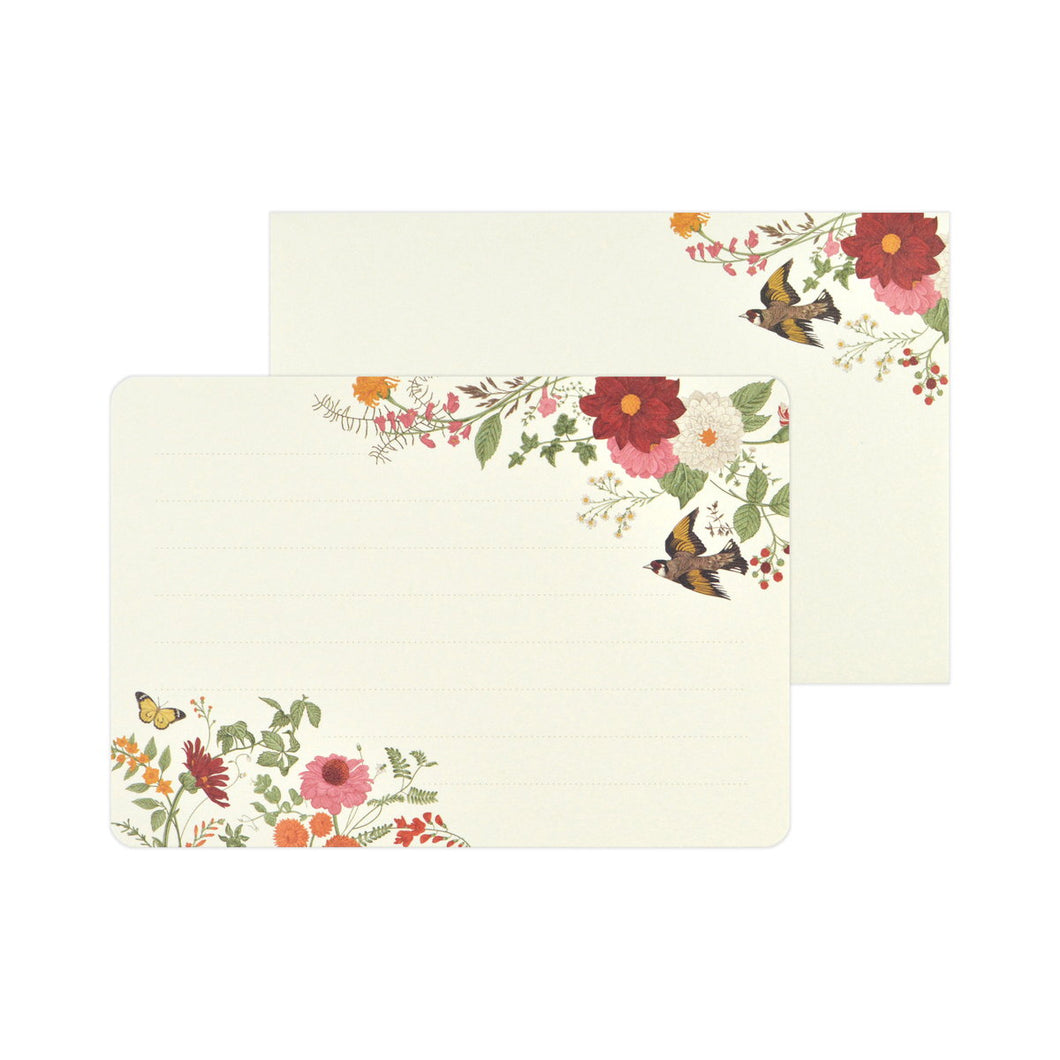 Note Cards and Envelopes Set Autumn Garden | mls-121