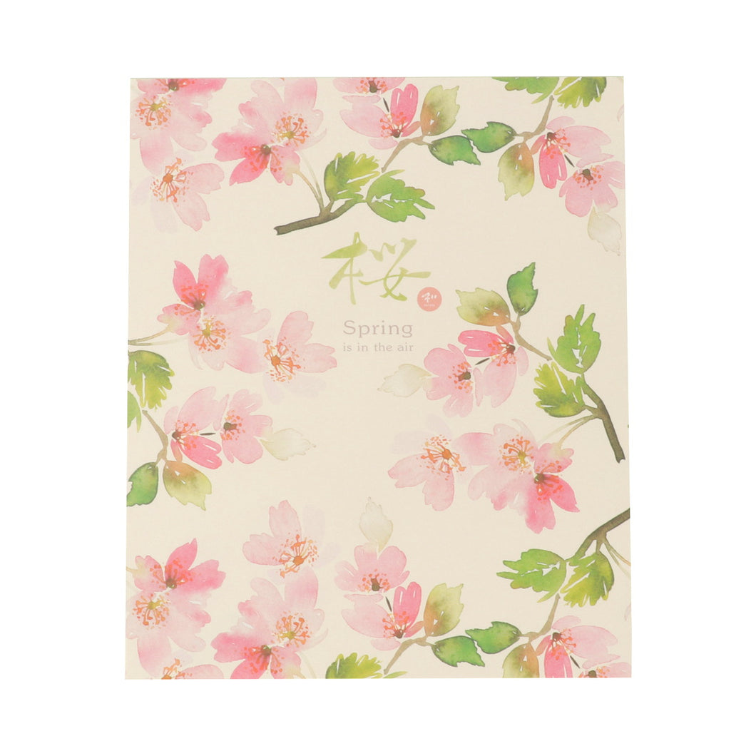 Stationery Paper Pad Full bloom of cherry | pd-578
