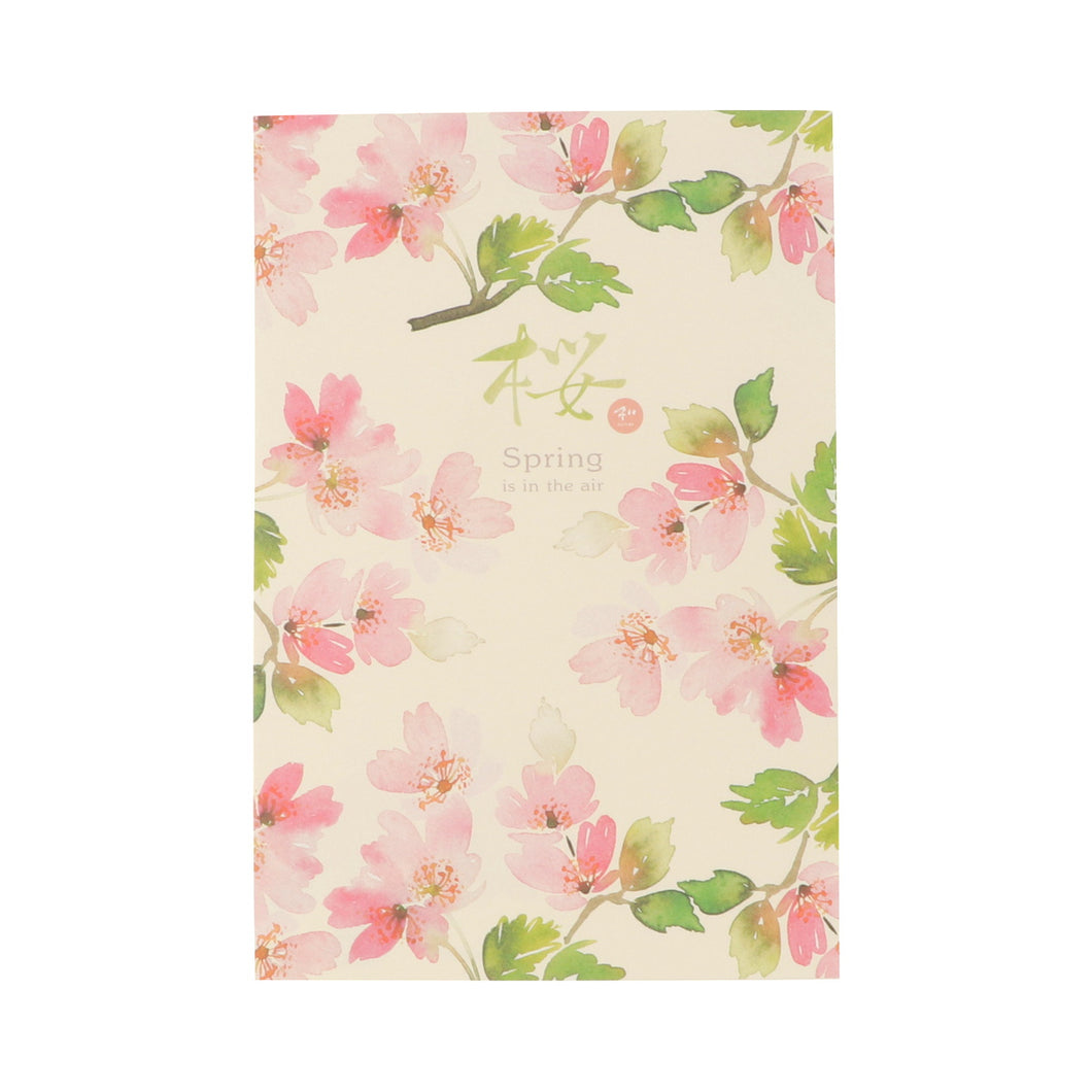 Postcard Pad Full bloom of cherry blossoms | hgs-409