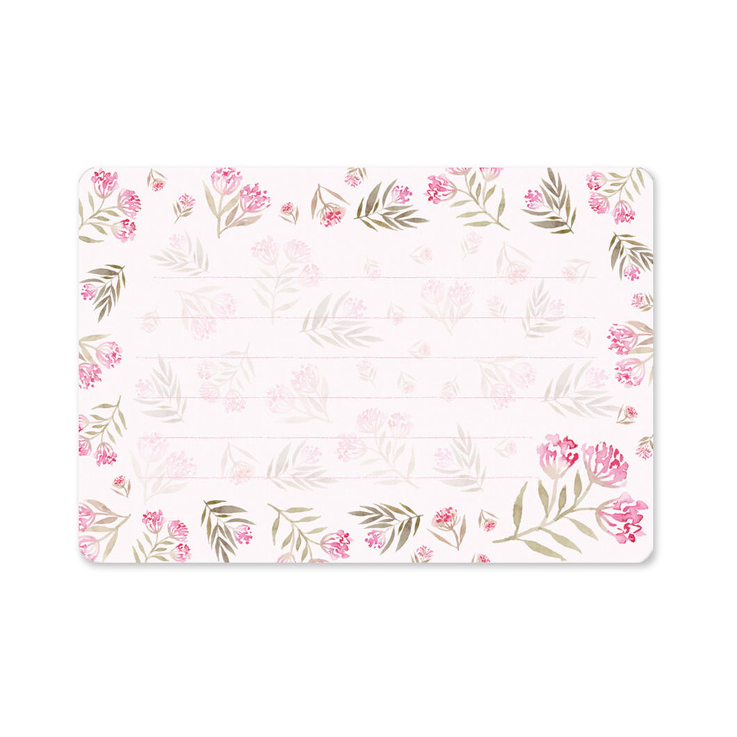 Note Cards and Envelopes Set pink floret | mls-129