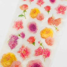 Load image into Gallery viewer, Sticker Clear Matte Yellow &amp; Pink Rose | sl-156
