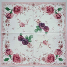 Load image into Gallery viewer, Paper Napkins Purple Rose Frontier | pnk-003
