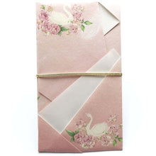 Load image into Gallery viewer, Shugi-bukuro Japanese Traditional Money Envelope Swan Pink | sg-156
