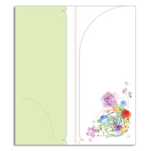 Load image into Gallery viewer, Ticket Folder Horn and Flower | cf-095
