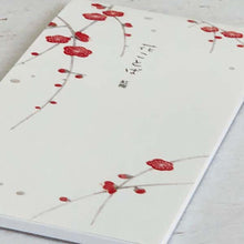 Load image into Gallery viewer, Memo Pad Language of Flowers Red Plum | mp-378
