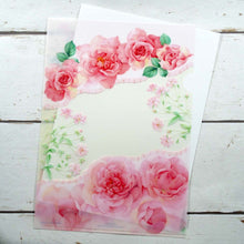 Load image into Gallery viewer, Clear Folder A4 Pink Rose | cf-030
