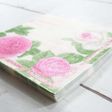 Load image into Gallery viewer, Paper Napkin Notes and Pink Rose | pnk-008
