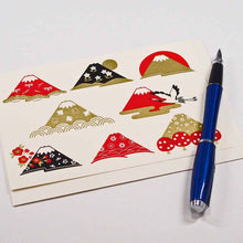 Load image into Gallery viewer, Greeting Card Christmas Card Silk Print Fuji Hakkei | jxcd-106
