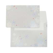 Load image into Gallery viewer, Note Cards and Envelopes Set Snow Flakes | mls-107
