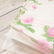 Load image into Gallery viewer, Paper Napkin Notes and Pink Rose | pnk-008
