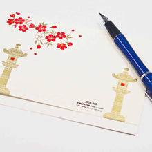 Load image into Gallery viewer, Greeting Card Christmas Card Silk Print Buddha and Fuji | jxcd-103
