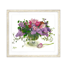 Load image into Gallery viewer, Fujico Framed Print, Flower Art Print, Digital Poster, Exhibition Poster, Wall Art Decor, Flower Print, Watercolor, T-23, M | prt-11
